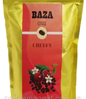 Насичена ароматизована кава в зернах Baza Cherry (Вишня) 500 г