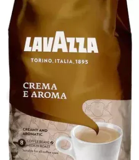 Кава в зернах Lavazza Crema e Aroma (Польща) 1 кг. Бленд 60% арабіка и 40% робуста