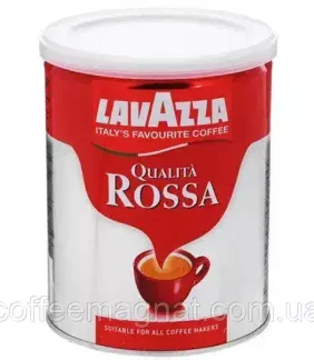 Кава мелена Lavazza Qualita Rossa 250 г 60% арабіка 40% робуста 0,250кг з/б ІТАЛІЯ